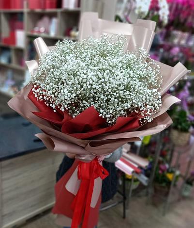 Букет цветов из: Гипсофила в Дмитриевке