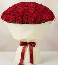 Букет 101 Красная роза Милано в Дмитриевке