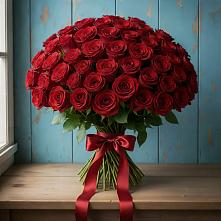 Букет Красные розы Блэк Меджик в Дмитриевке