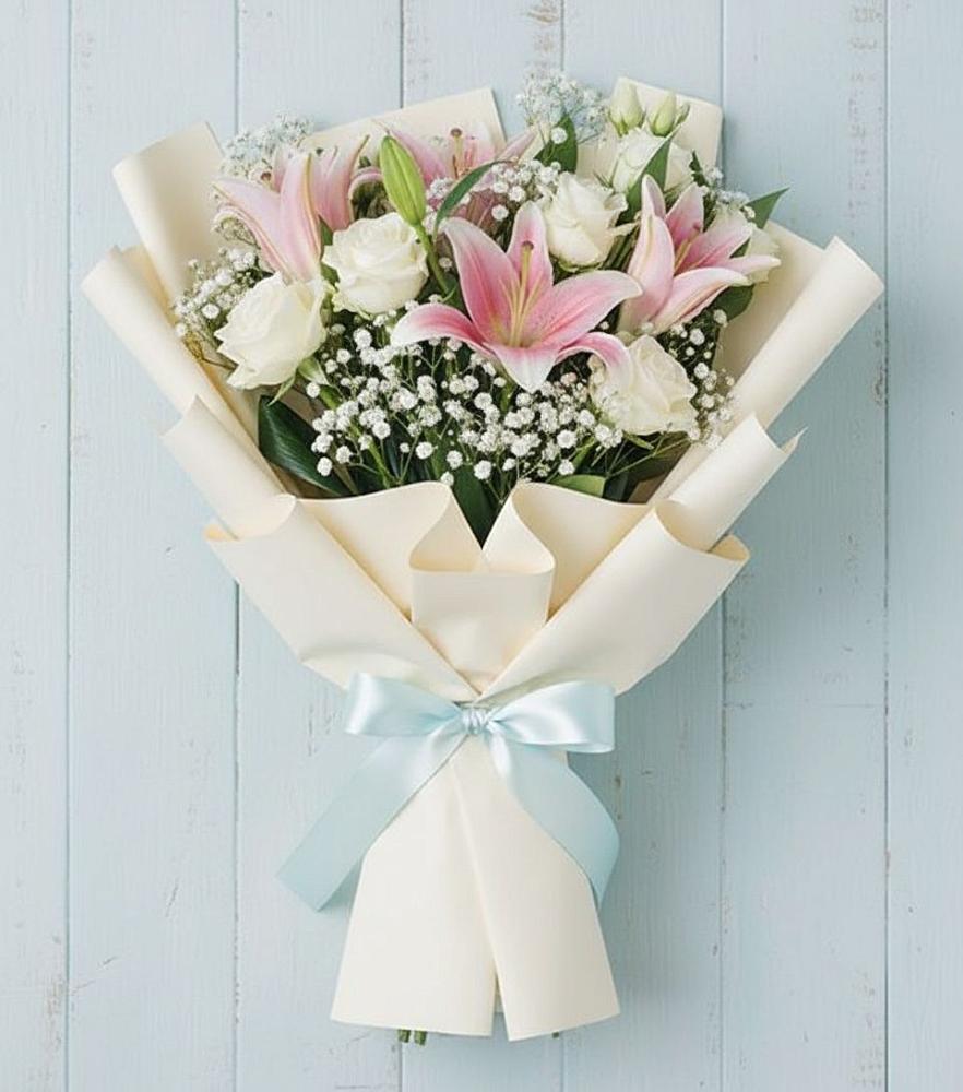 Букет цветов из: Лилии в Дмитриевке