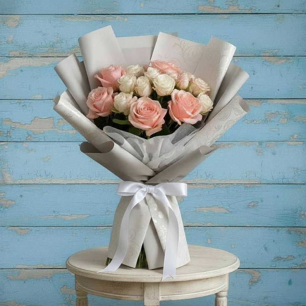 Букет цветов из: Розы в Дмитриевке