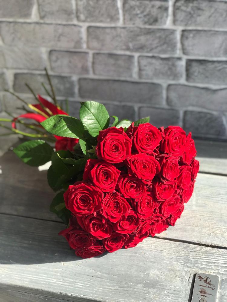 Букет Красные розы Фридом в Дмитриевке