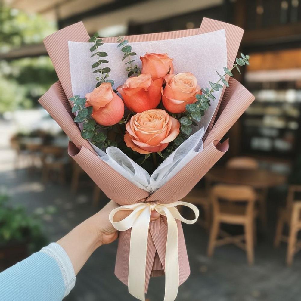 Букет цветов из: Розы в Дмитриевке