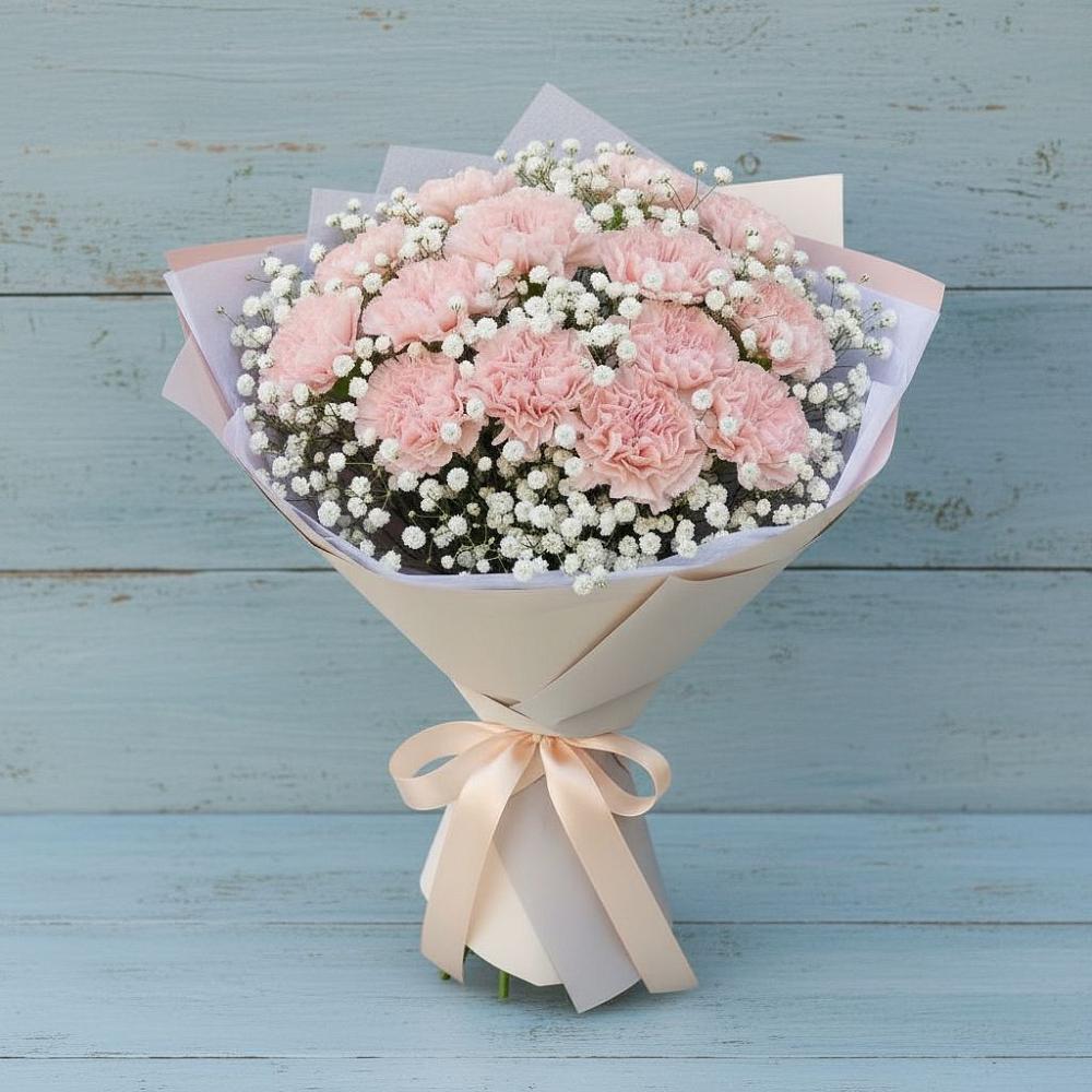 Букет цветов из: Гвоздики в Дмитриевке