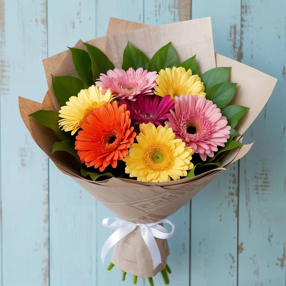 Букет цветов из: Герберы в Дмитриевке