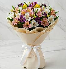 Букет цветов из:  Альстромерии #REPLACE_PRED# Дмитриевке