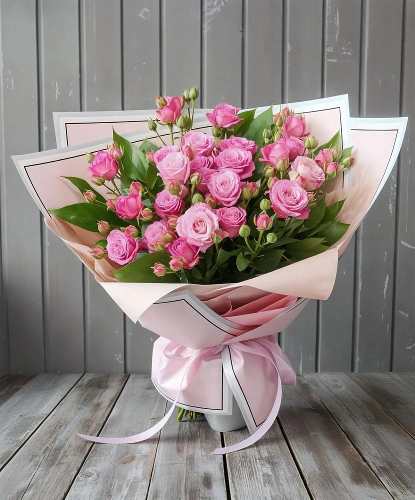 Букет Розовый кустик в Дмитриевке