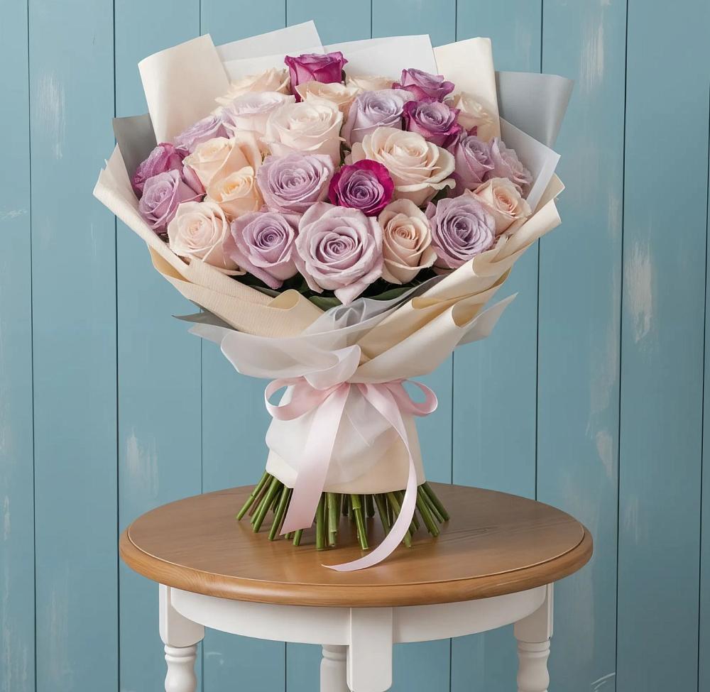 Букет цветов из: Розы в Дмитриевке