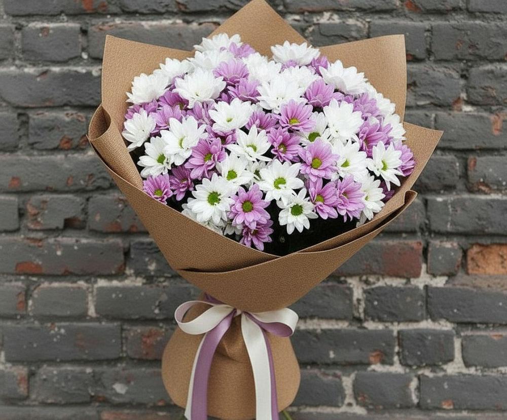 Букет цветов из: Хризантемы в Дмитриевке