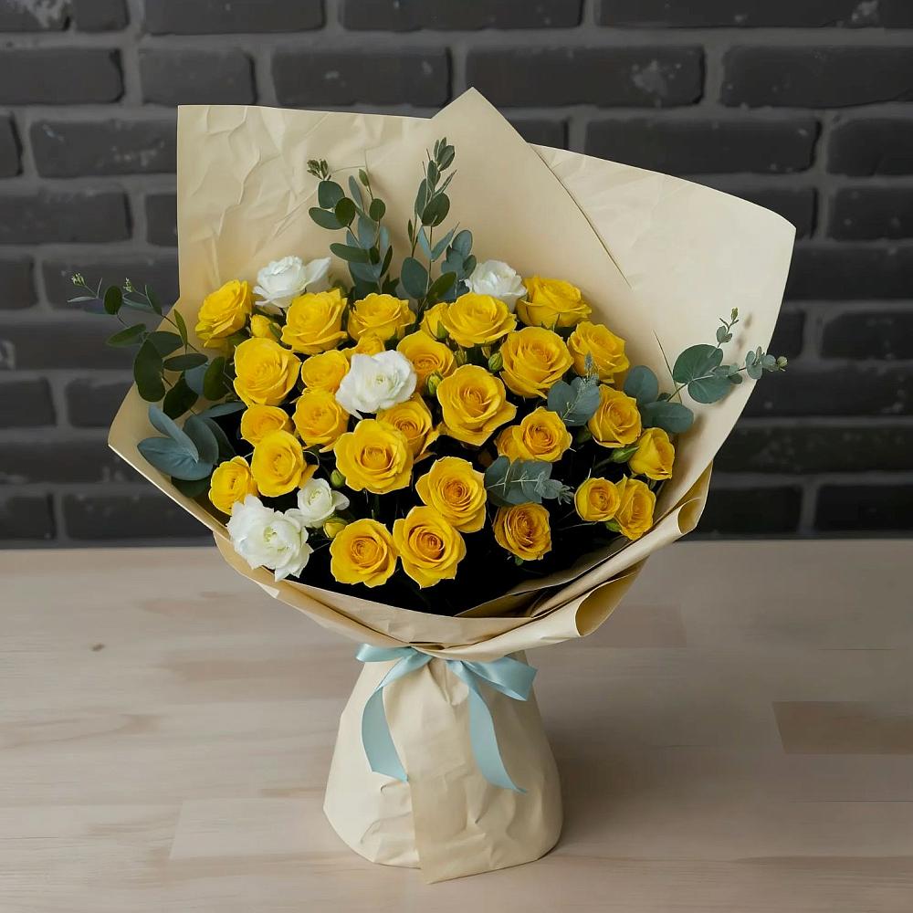 Букет цветов из: Розы в Дмитриевке