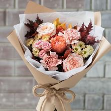 Букет цветов из:  Гвоздики, Хризантемы и Розы в Дмитриевке