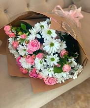 Букет цветов из:  Розы и Хризантемы в Дмитриевке