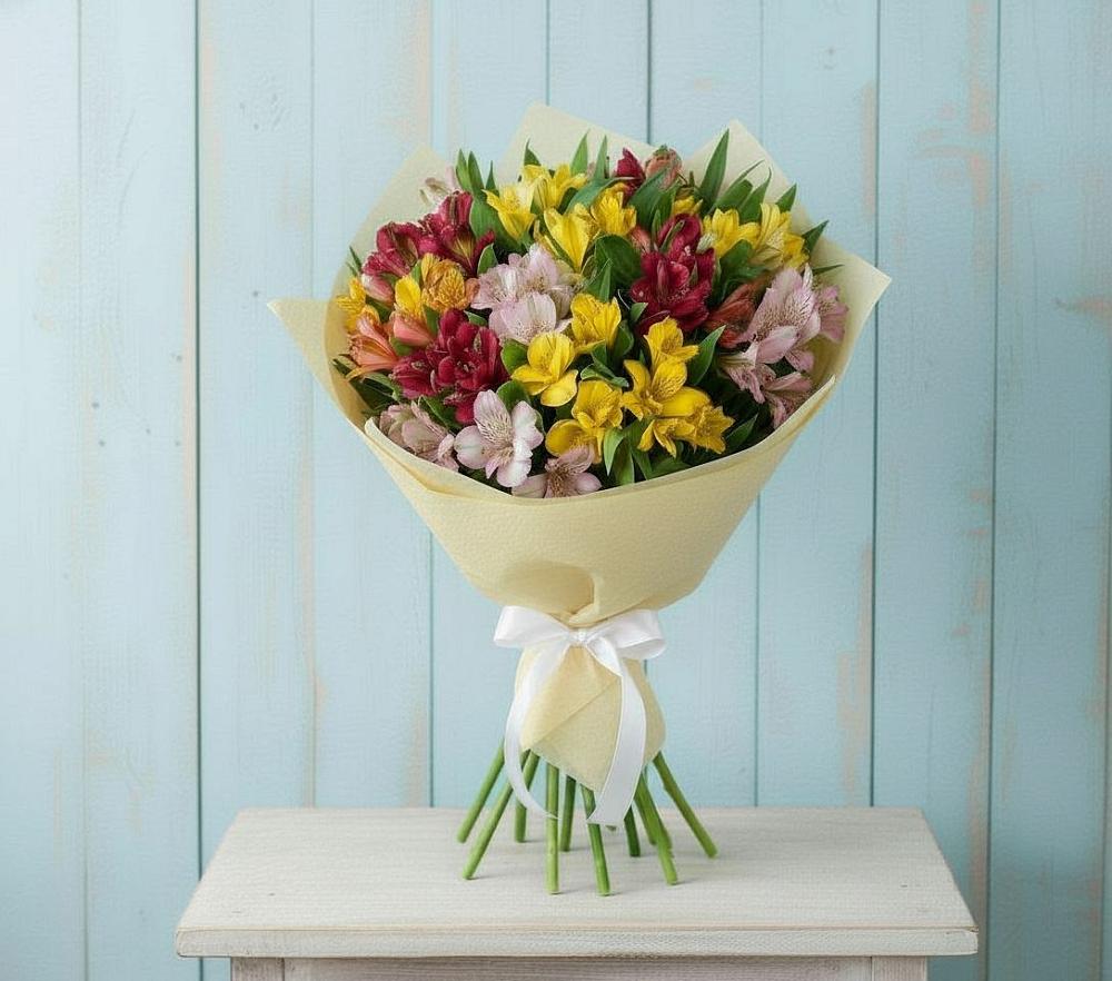 Букет цветов из: Альстромерии в Дмитриевке
