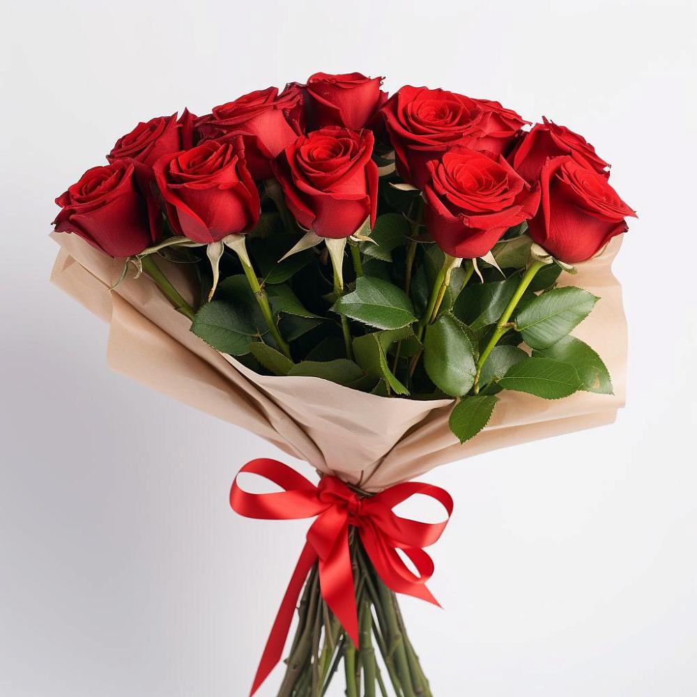 Букет 11 Красных роз Эдлесс Лав в Дмитриевке