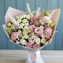 Букет цветов из:  Альстромерии и Розы в Дмитриевке
